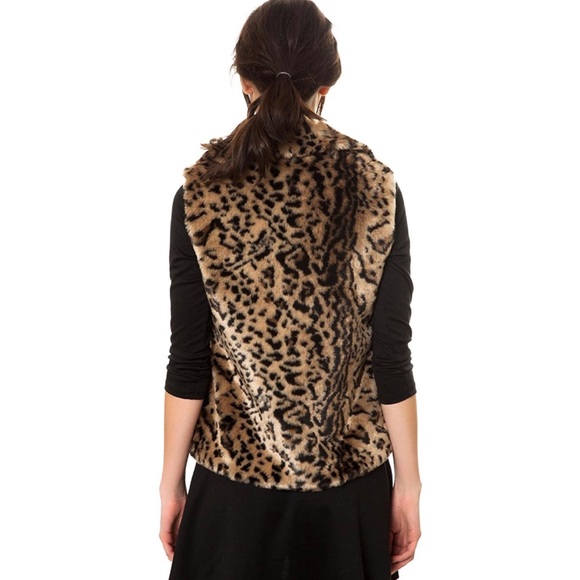 🐆 JACK by BB Dakota Fayola Leopard Faux Fur Vest 🌼 - Picture 5 of 16